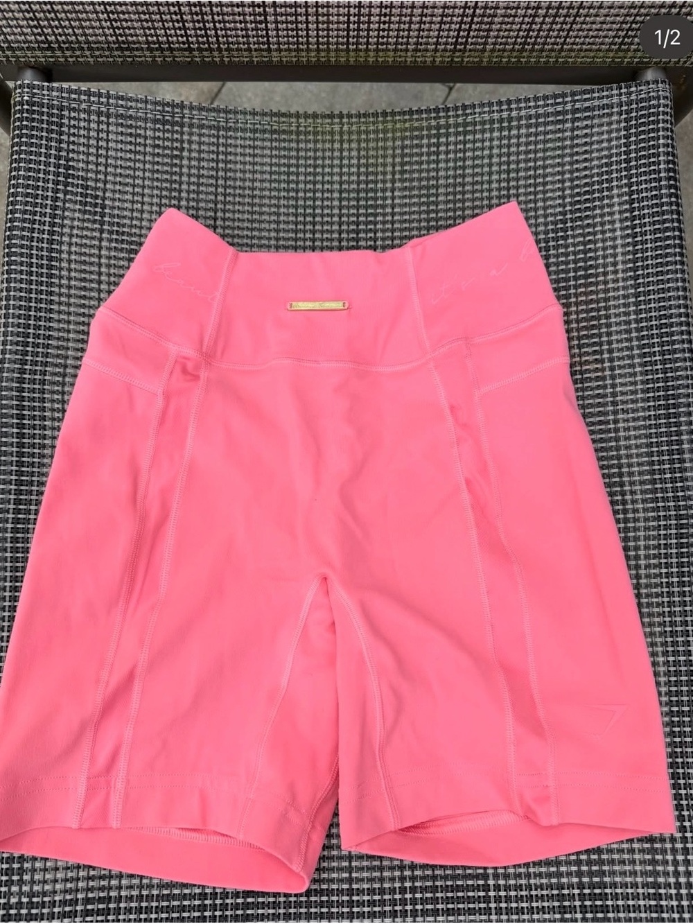 Gymshark - Pink Performance High-Waist Bike Shorts